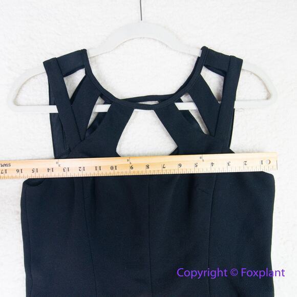 Betsey Johnson black Cutout Pockets Pleat Mini Dress Fit and Flare dress size 10 - Picture 9 of 16